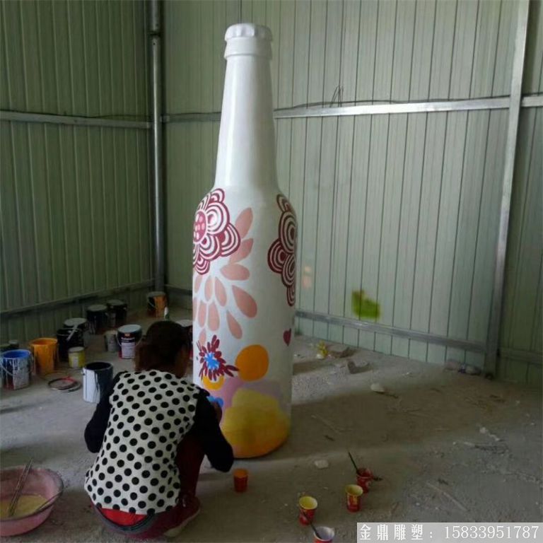 ktv酒瓶雕塑 質(zhì)美價廉玻璃鋼藝術(shù)品 (4)