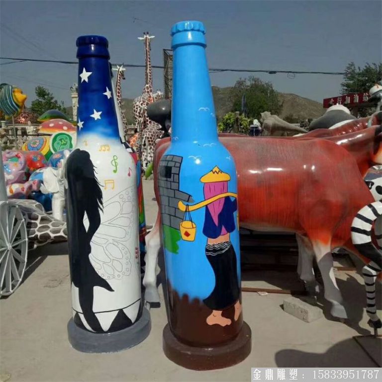 ktv酒瓶雕塑 質(zhì)美價廉玻璃鋼藝術(shù)品 (5)