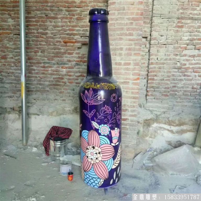 ktv酒瓶雕塑 質(zhì)美價廉玻璃鋼藝術(shù)品 (6)