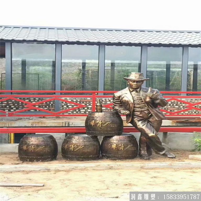 啤酒節(jié)主題人物雕塑景觀，酒文化雕塑案例