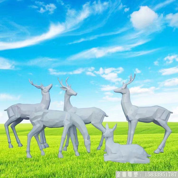 玻璃鋼切面鹿設(shè)計(jì)加工定制 兔子動(dòng)物雕塑